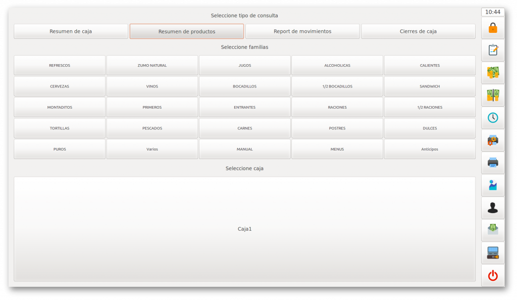 OpenRest informes TPV